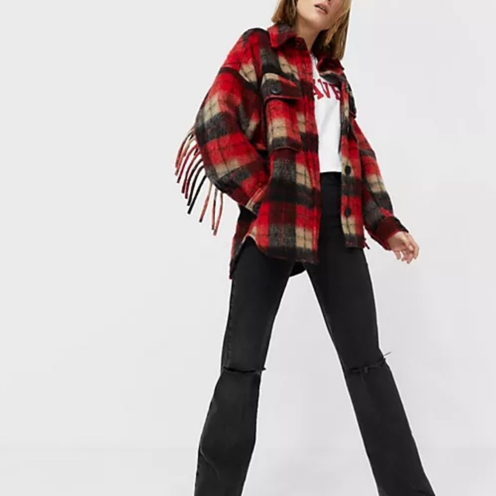 Stradivarius Plaid Shirt/Jacket